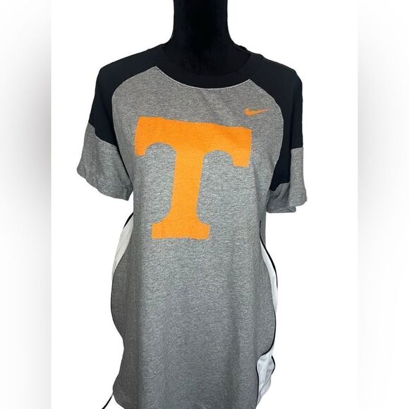 NIKE TENNESSEE VOLUNTEERS WOMENS MEDIUM GRAY ORANGE AND WHITE SHIRT - Picture 8 of 9